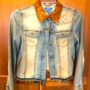 Escada NWOT Women’s Escada Sport Denim “Wild Thing” Jacket w/suede collar